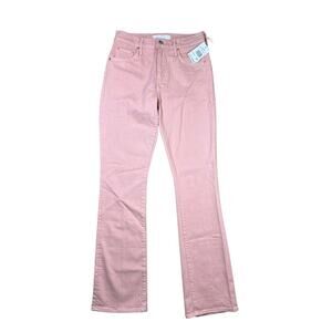 Mother The Insider Hover Peach Parfait Pink Straight Leg Jeans Size 27
